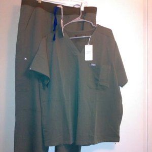 NWT FIGS XXL regular length moss axim cargo